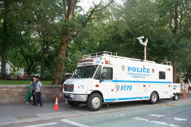 The mobile command center at Union Square East
